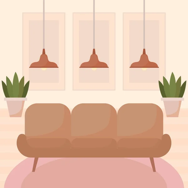 Living room representation — Wektor stockowy