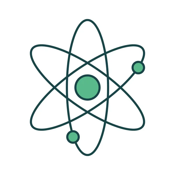 Green atom design — Stock Vector