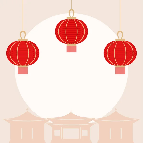 Pretty chinese poster — Stockvector