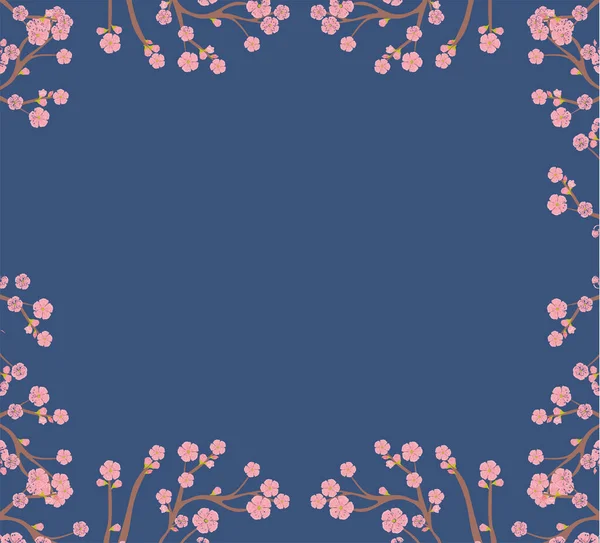 Sakura tree illustration — Stock Vector