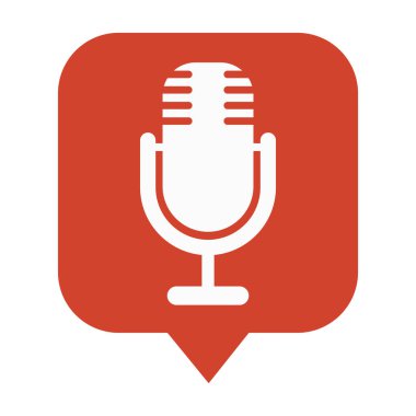 mikrofon şekli illüstrasyonu