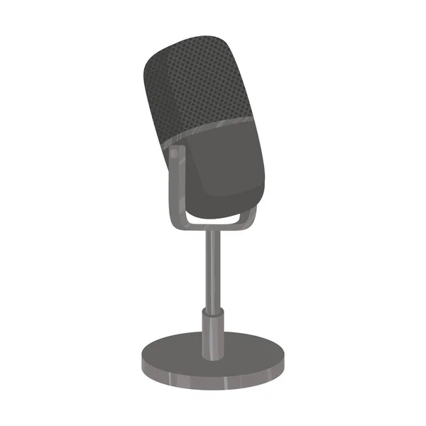 Jolie conception de microphone — Image vectorielle