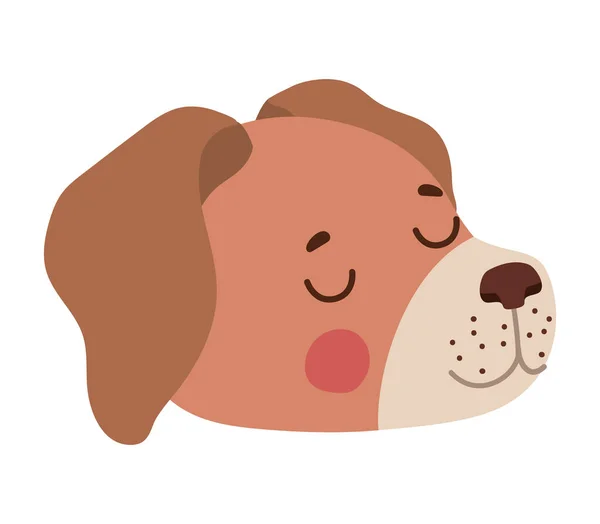幼犬面部表情 — 图库矢量图片