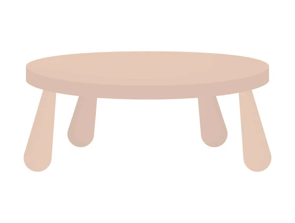 Beige table design — Stock Vector