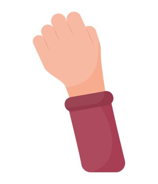 yükseltilmiş el simgesi