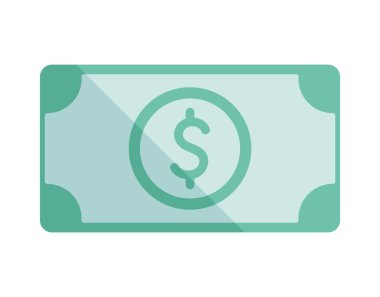 Güzel dolar illüstrasyonu