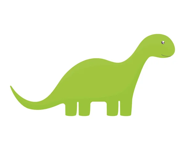 Green dinosaur design — Stock Vector