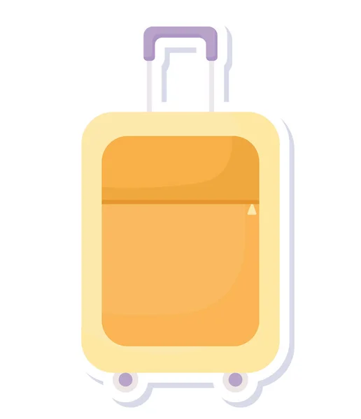 Жовтий портфель тролейбуса — стоковий вектор