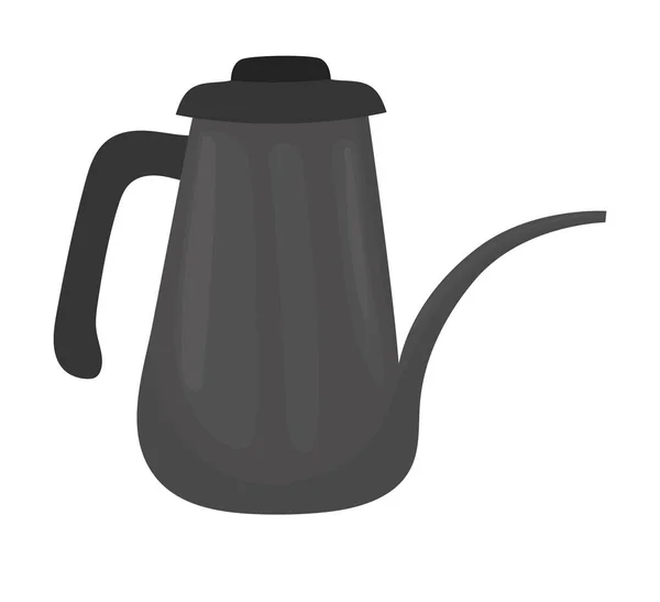 Metallisches Glas-Kaffeemaschine — Stockvektor