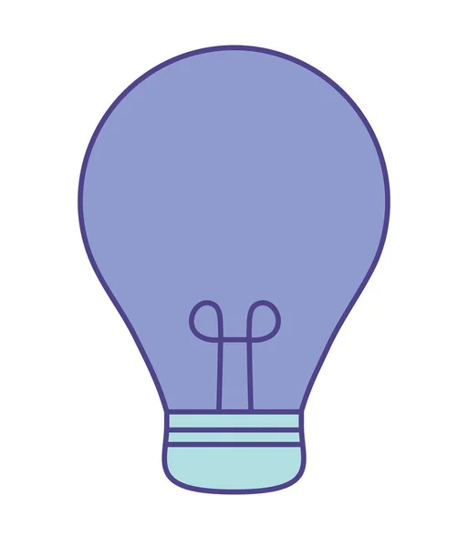 Lâmpada de luz azul — Vetor de Stock
