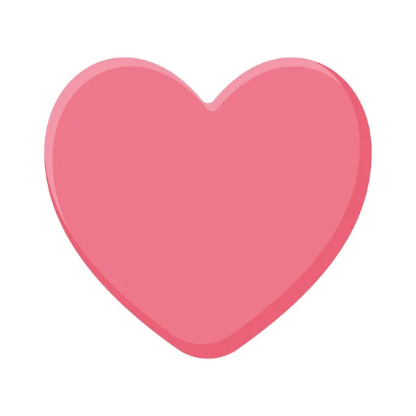 Vaaleanpunainen sydän kuva — vektorikuva