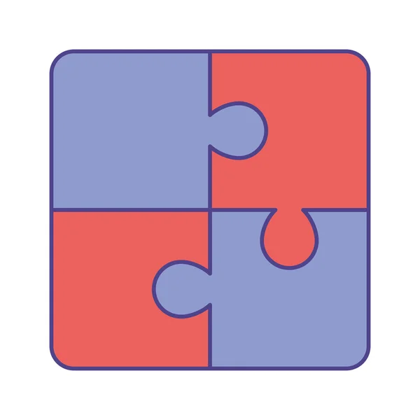 Pezzi di puzzle — Vettoriale Stock