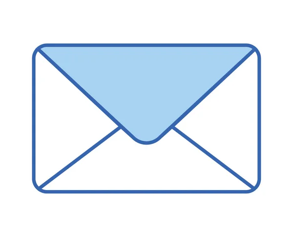 Blauw envelop ontwerp — Stockvector