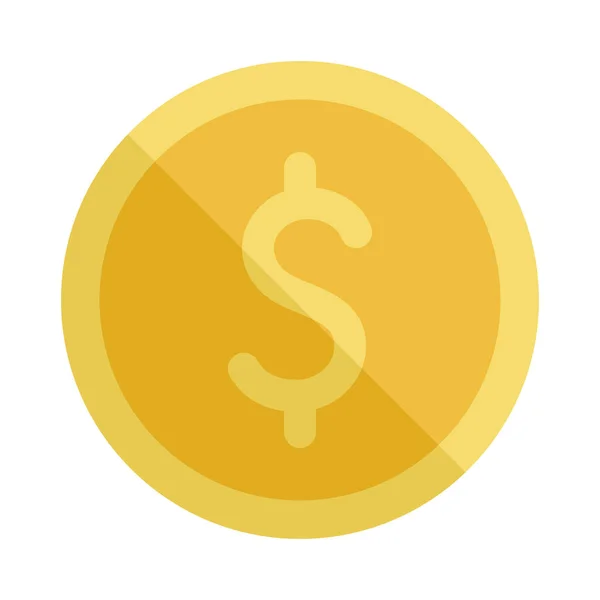 Znázornění zlaté mince — Stockový vektor