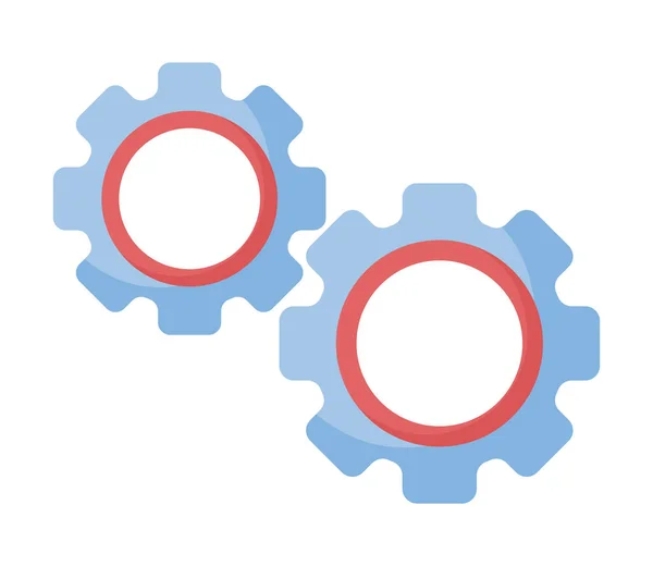 Deux engins bleus — Image vectorielle