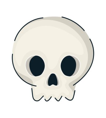 Cadılar Bayramı kafatası illüstrasyon