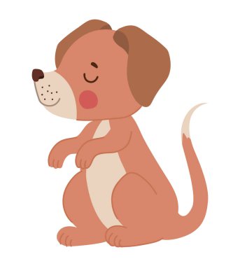 sevimli köpek yavrusu sunumu