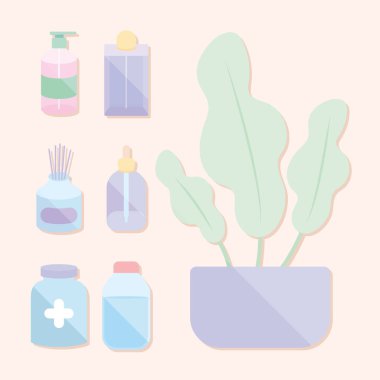 7 kişisel bakım simgesi