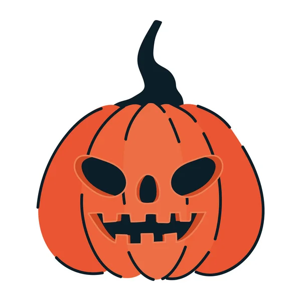 Calabaza de Halloween ilustración — Archivo Imágenes Vectoriales