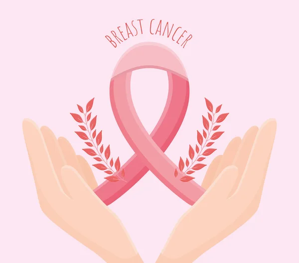 Картель раку молочної залози — стоковий вектор