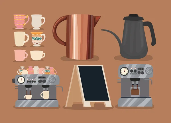 Mooie barista iconen — Stockvector