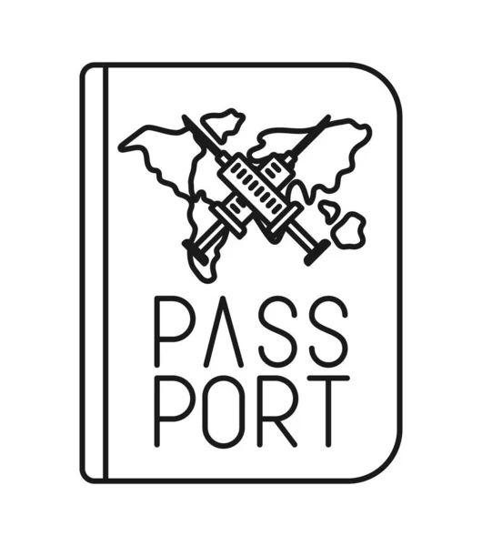 Desain paspor medis - Stok Vektor