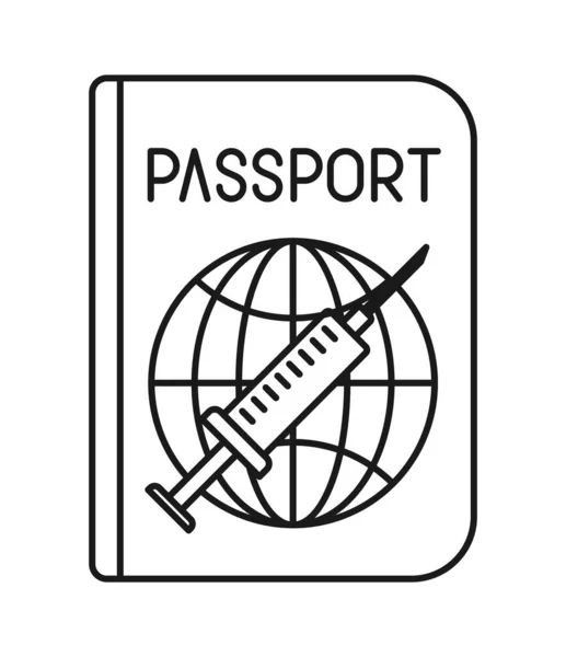 Medical passport icon — Stock Vector