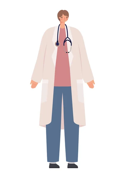 Conception du médecin masculin — Image vectorielle