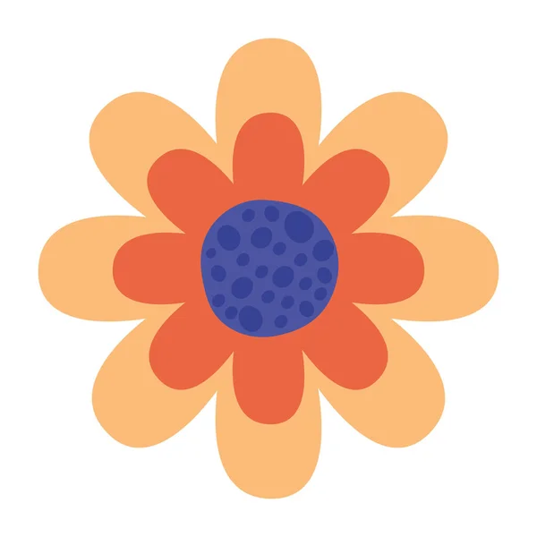 Nice orange flower — Stock Vector