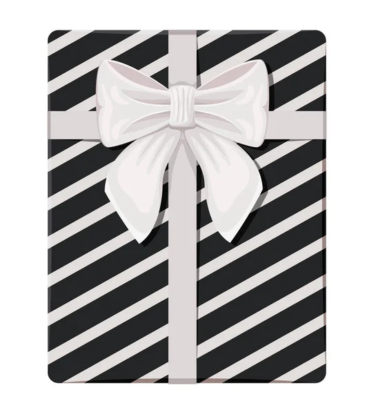 White gift box — Stock Vector