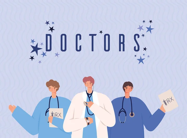 Mooie artsen illustratie — Stockvector
