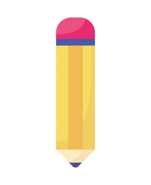 Disegno matita gialla — Vettoriale Stock
