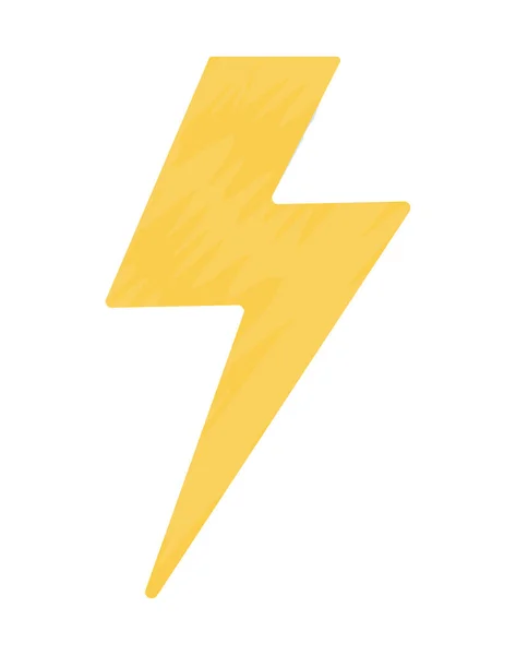 Golden lightning design — Stock Vector