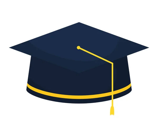 Chapeau bleu diplômé — Image vectorielle