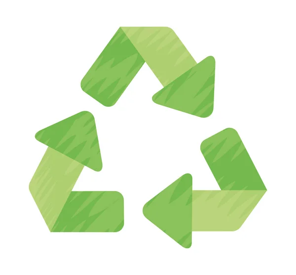 Bonito símbolo de reciclaje — Archivo Imágenes Vectoriales