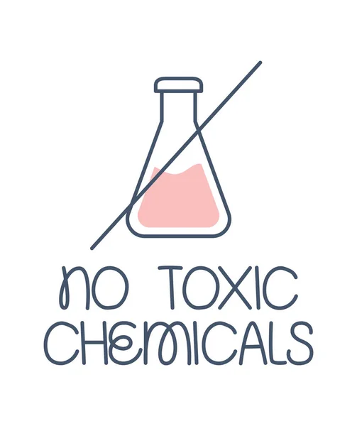 Sin químicos tóxicos icono — Archivo Imágenes Vectoriales