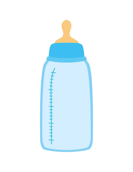 蓝色婴儿奶瓶 — 图库矢量图片