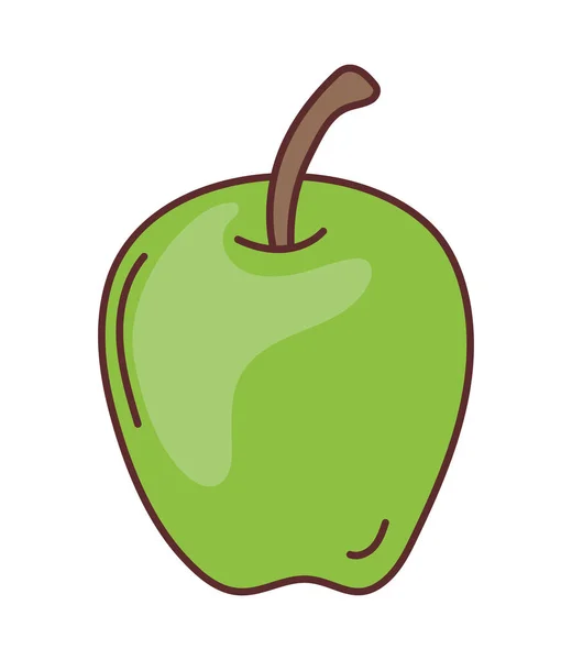 Gezonde groene appel — Stockvector