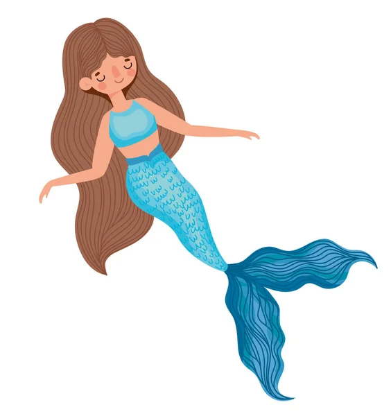 Fantasy mermaid design — Stock Vector