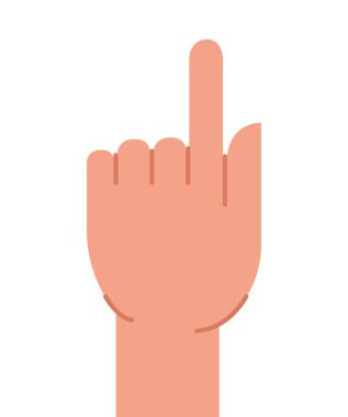 Sevimli kaldırılmış el