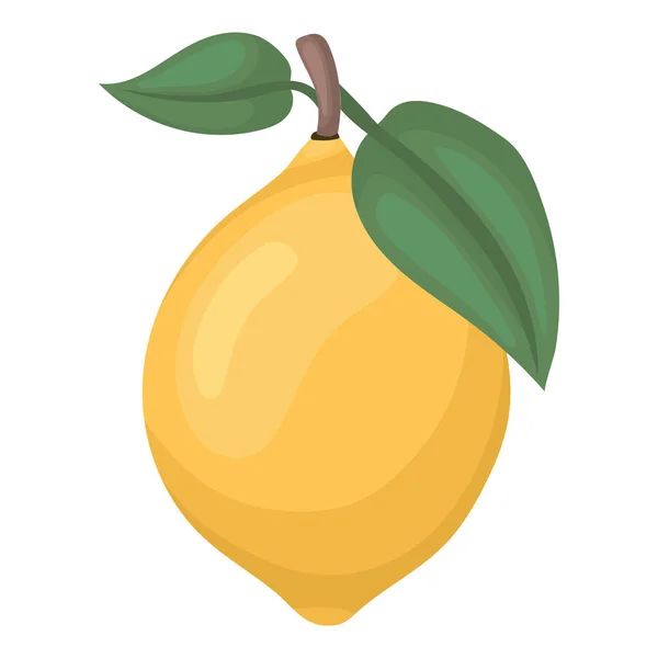 Ilustración de limón amarillo — Vector de stock