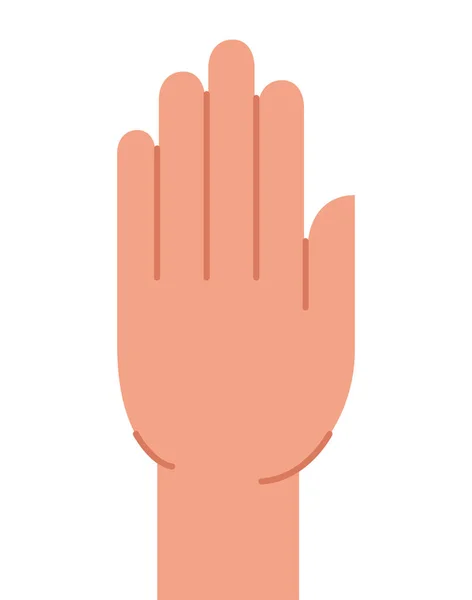 Nice raised hand — Stock Vector