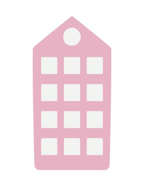 Güzel bina illüstrasyonu