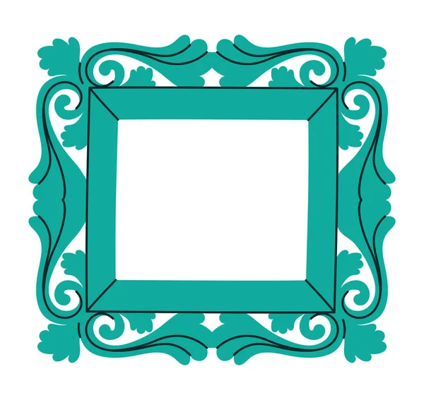 Pretty green frame — Stock Vector