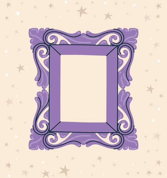 漂亮的紫色框架 — 图库矢量图片