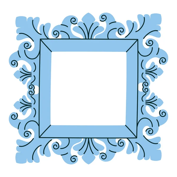 浅蓝色框架 — 图库矢量图片