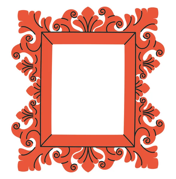 Marco rojo bonito — Archivo Imágenes Vectoriales