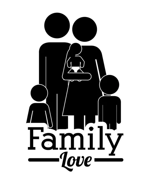 Familiendesign — Stockvektor