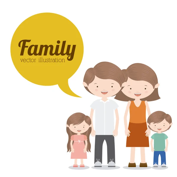 Familie ontwerp — Stockvector