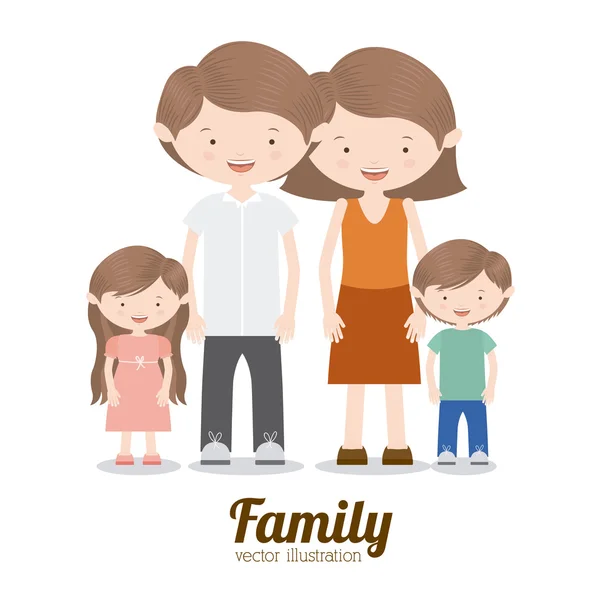 Familie ontwerp — Stockvector